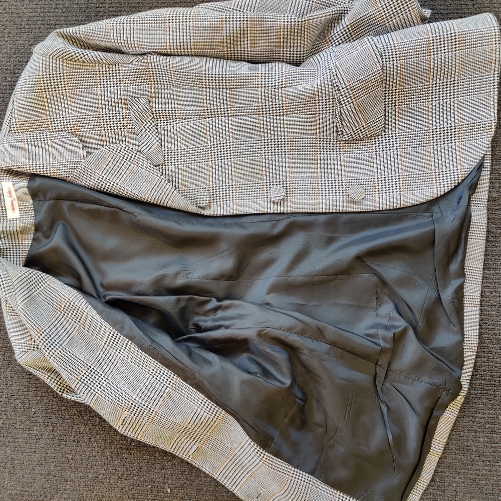 🍁Host PICK🍁VINTAGE Houndstooth 80s blazer - Picture 4 of 9